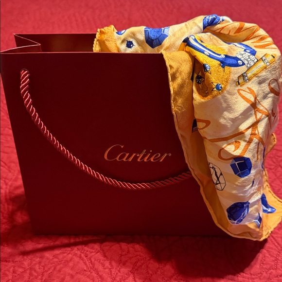 Cartier Silk Scarf With Bag - Picture 3 of 13